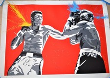 MR BRAINWASH SCREENPRINT MIXED MEDIA SIGNED LTD 2013 LEGEND MUHAMMAD ALI 77 X 56