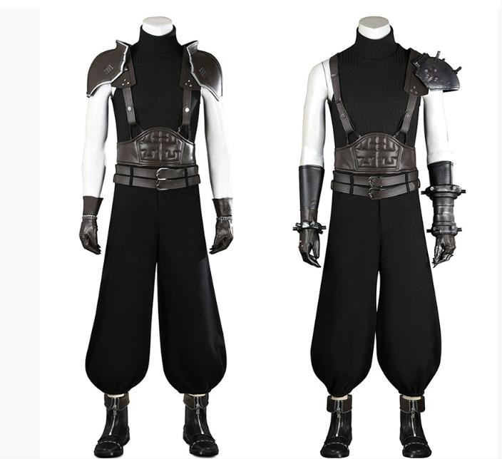 Final Fantasy VII Cloud Strife Zack Fair Disfraz Traje Hecho a Mano Utilería