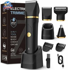 Beard Trimmer for Men,Manscape 3-in-1 Electric Razor Groin Groomer, Waterproo...