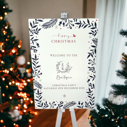 Works Christmas Party Welcome Sign - Picture 3 of 4