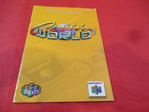 Cruis'n World Nintendo 64 N64 Instruction Manual Booklet ONLY Cruising Cruisn'