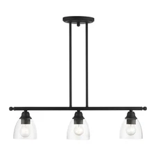Livex Lighting - Montgomery - 3 Light Linear Chandelier In Transitional