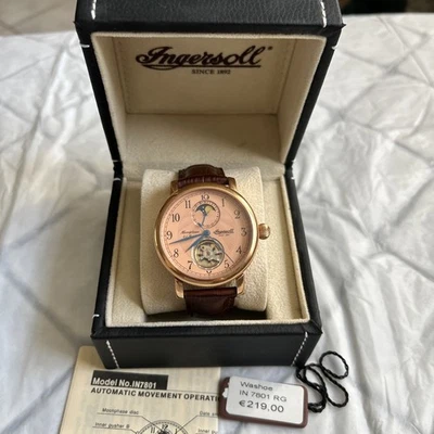 Ingersoll Herrenuhr automatik Washoe IN 7801 RG Limited in OVP mit Anleitung. - Bild 1 von 4