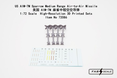#ad #ad FAB FA72086 1 72 US AIM 7M Sparrow Medium Range Air to Air Missile 3D Print Part $14.63