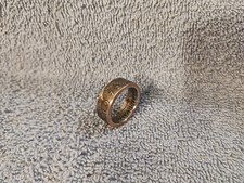 1972 Kennedy Half Dollars size 10- 1/2 coin ring handmade mixed metals A 