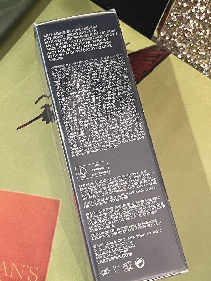 LAB SERIES ANTI-AGE MAX LS SERUM YOUTH RENEWING + LIFTING FOR MEN 27 ml NIB - Image 4 of 4