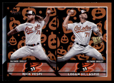 2023 Topps Update #US322 Nick Vespi / Logan Gillaspie Jack O'Lantern RC