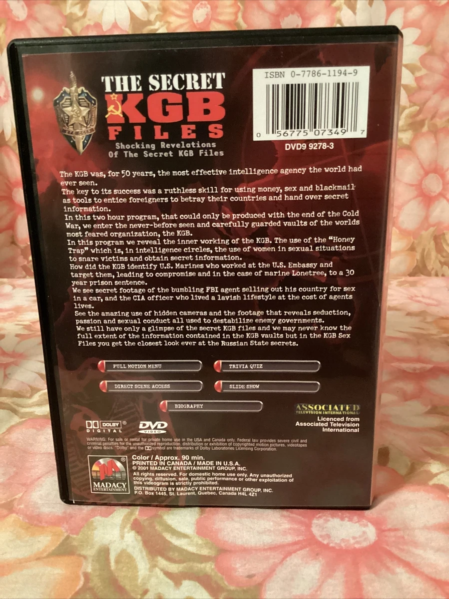 The Secret KGB Sex Files (DVD, 2001) Like New Free Shipping Roger Moore 56775073497 eBay photo