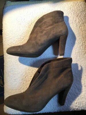 Carl Scarpa Montinari Mid Brown Suede Ankle Boots UK EU 40