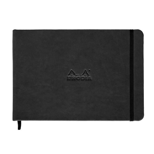 Rhodia Webnotebook, Landscape, A5, Plain - Black