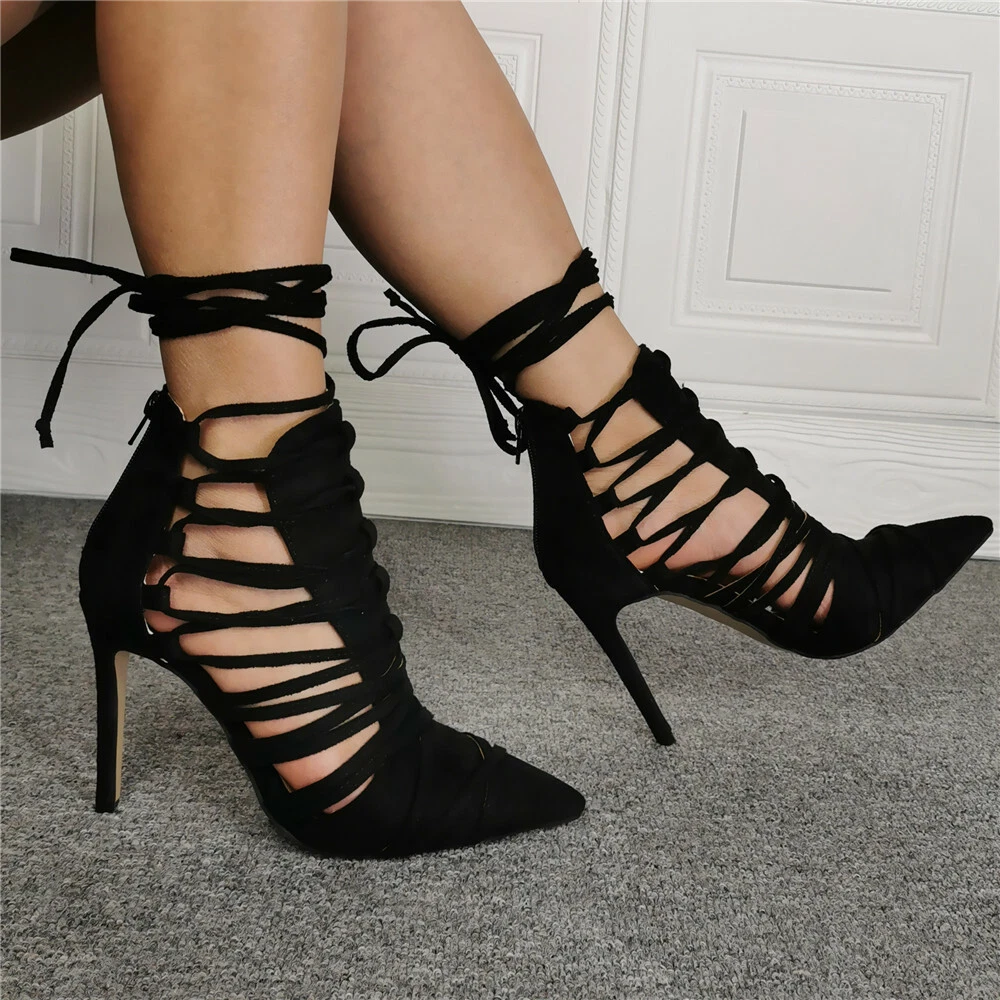 Pointed strappy shop sandals