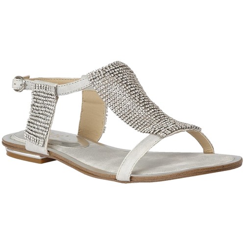 lotus silver sandals