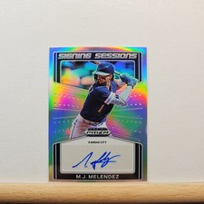 2022 Prizm Draft Picks M.J. Melendez Signing Sessions SILVER Prizm AUTO # SS-MM