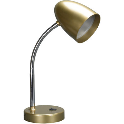 Gold Desk Lamp Mainstays LED Table Desk Nightstand Dorm
