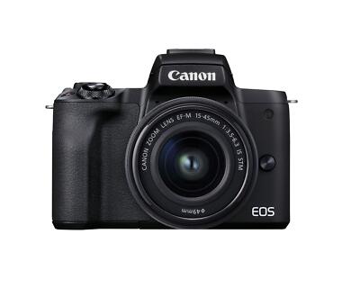 Canon EOS M50 Mark II Mirrorless Digital Camera with 15-45mm