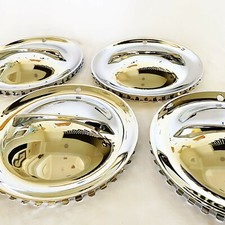 Custom Leadsled 15 Flipper Single Bar Hub Caps X 4 - Hot Rod Classic Truck