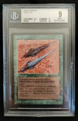Magic the Gathering MTG Rust Legends Regular Beckett Graded 9 Mint