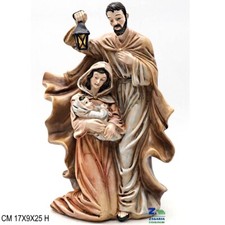 SET NATIVITA' PERSONAGGI PRESEPE IN RESINA CON LANTERNA CM 17X9X25,5 H