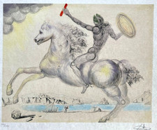 Salvador Dali Lithographie Fait Main COA Signée À La Main Numérotée