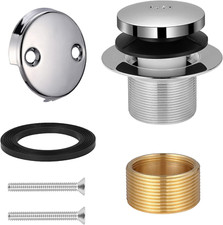 Tip Toe Bathtub Drain Conversion Kit Assembly, Tub Drain Plug Trim Set Bath Tub