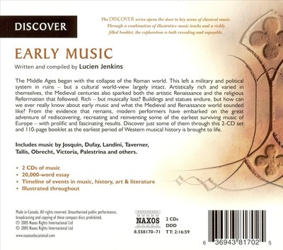 DISCOVER EARLY MUSIC NEW CD