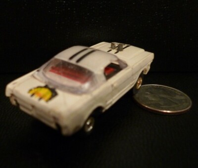 Vintage AURORA HO SCALE Slot Car Mustang GT White THUNDERJET 500