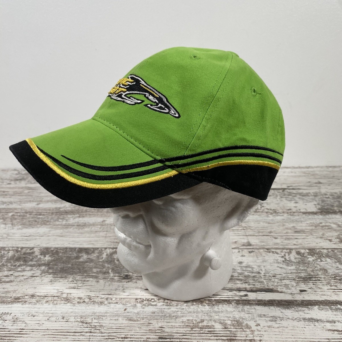 Arctic Cat ArcticWear Snowmobile Cap Hat Green Adjustable Back