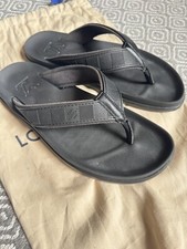 Louis Vuitton Damier Blue Rubber Canvas Sandals Sliders Shoes Mens UK 7