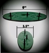 BLUE & CHROME 2005-2014 F150 FRONT GRILLE/ TAILGATE 9 inch Oval Emblem 1PCS