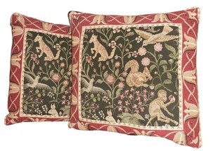 antique tapestry pillows