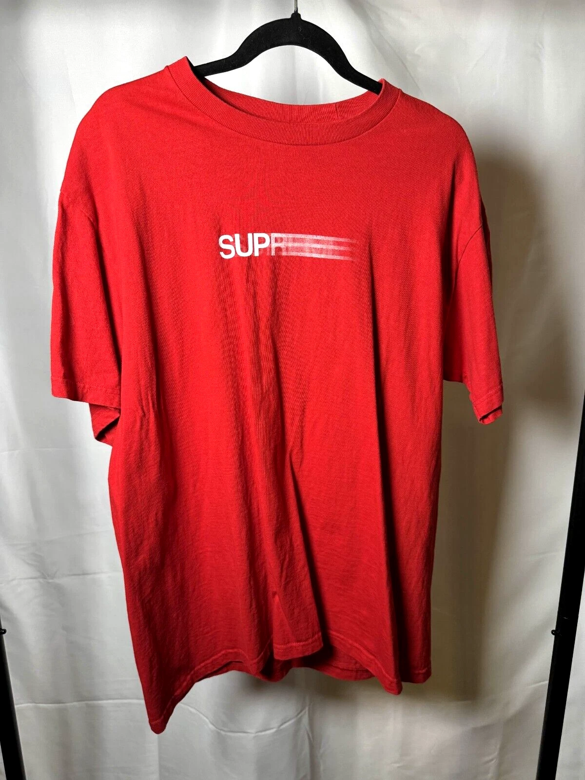 T shirt rouge Supreme Motion Logo Large