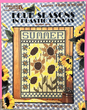 Leisure Arts 1625 FOUR SEASONS plastic canvas 80 projects 96pg soft book 1995
