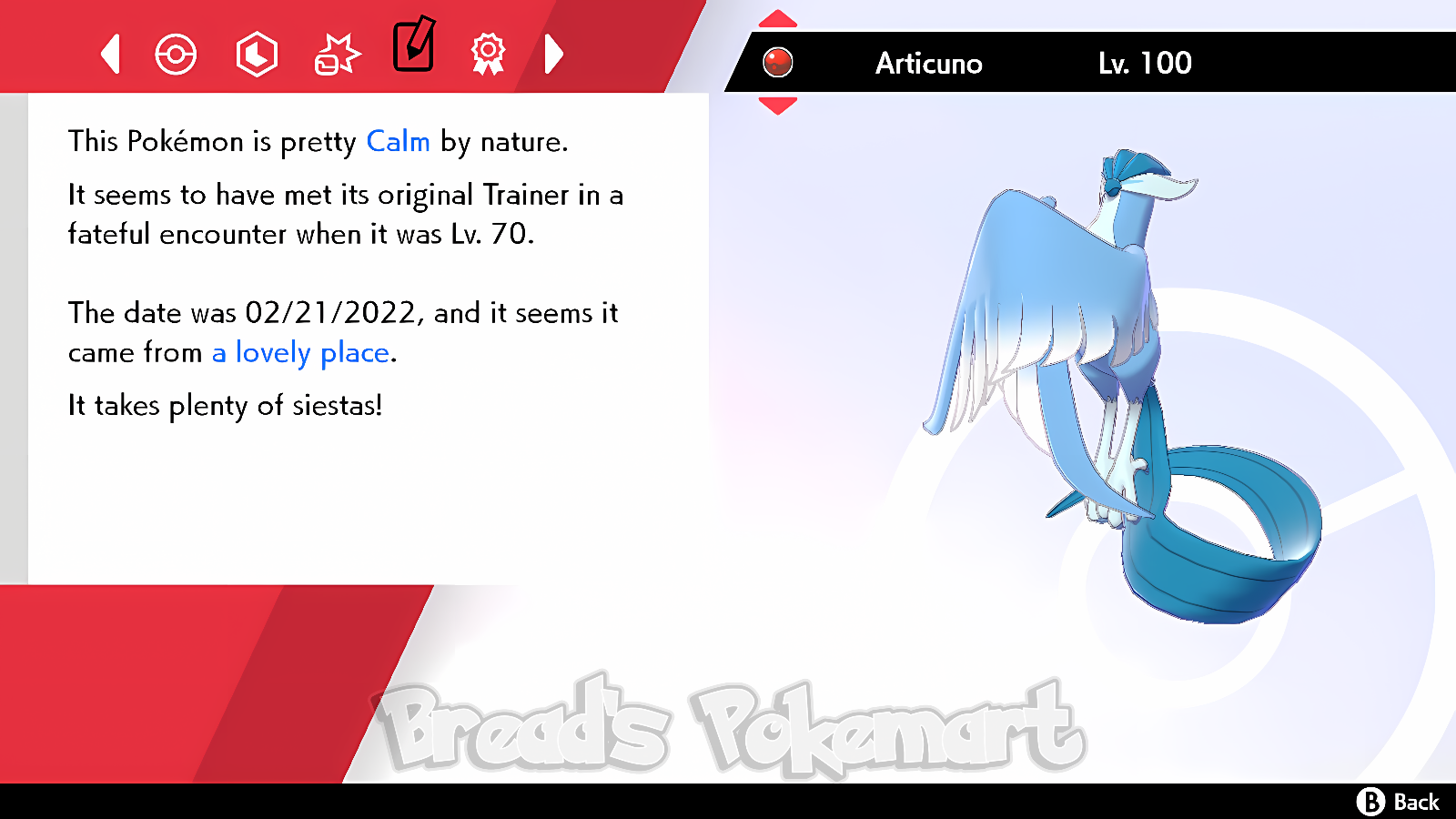 ARTICUNO ✨SHINY✨ 6IV Event Pokemon SCARLET and VIOLET GALAR Legendary Bird  +EVs