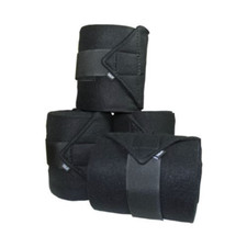 Toklat Fleece Polo Wraps Black Set of 4