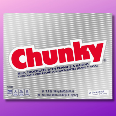 Milk Chocolate with Peanuts and Raisins Candy Bar, 1.4 oz Bulk 24 Pack