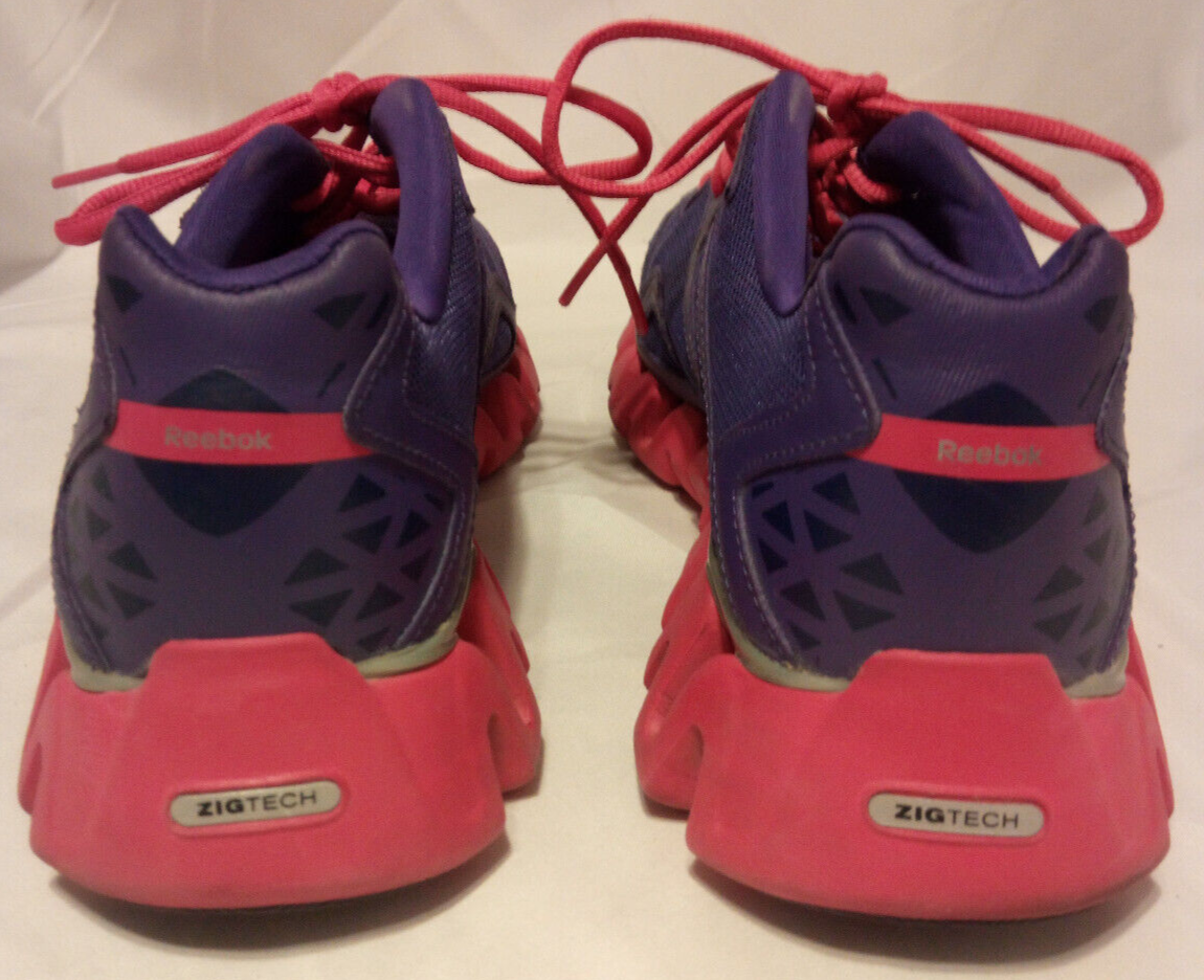 Reebok Zig Tech Womens Size 6 Purple and Pink Running Sneakers