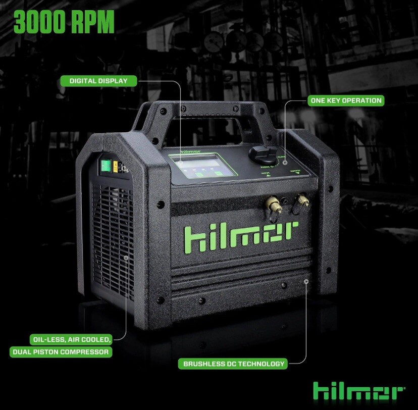 Hilmor 1950536 Lightweight Brushless DC Refrigerant Recovery Machine 885363144956 eBay