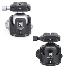 ARTCISE 52mm Tripod Head CNC Metal Low Profile Ball Head 30kg for DSLR Camera
