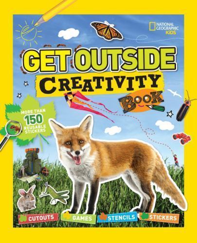 Boost creativity with National Geographic's outdoor activity book featuring cutouts, games, stencils, and stickers