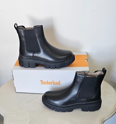 TIMBERLAND Greyfield Chelsea Boot Black Full Grain Women's