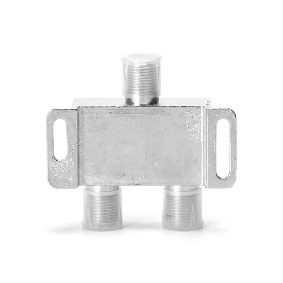 derivatore partitore antenna cavo tv 2 vie splitter sdoppiatore 2 uscite - Immagine 3 di 4