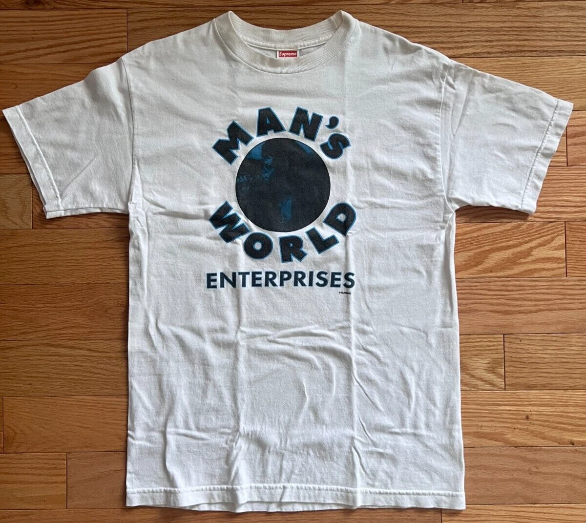 RARE Vintage Supreme James Brown Man's World Enterprises Tee Blanc Medium 2007
