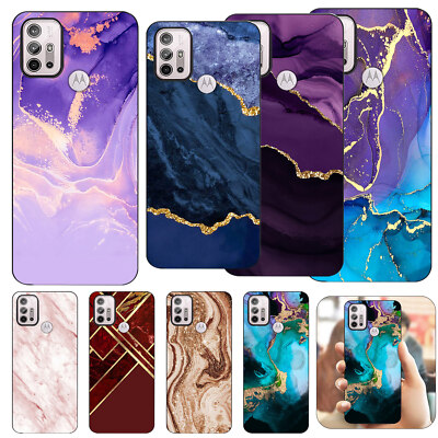 Case For Motorola Moto G Stylus G Power G Play G54 5G Marble Texture Phone Cover