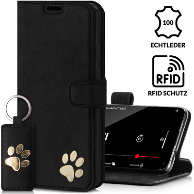 SURAZO  Echtleder Hülle Schutzhülle Flip Case Handyhülle Lederhülle Cover Tasche