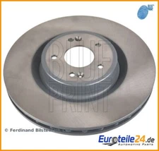 2 pieces brake disc blue print ADG043243 front axle for Kia