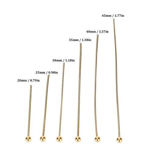 50pcs Ball Head Pins Jewelry Pendant Craft Bead Making Parts Accessory S FAD - Picture 6 of 41