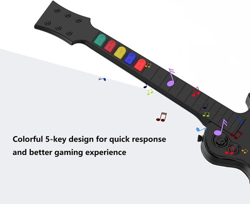 Controlador de guitarra inalámbrico 2.4G para PS3 PC Guitar Hero Clone Hero Rock Band - Imagen 9 de 18