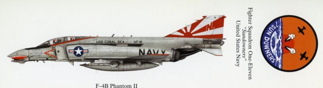 F-4B PHANTOM VF-111 "Sundowners" BOOKMARK