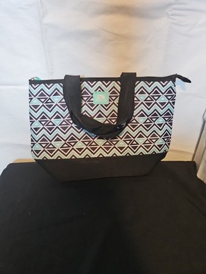 Igloo Insulated Lunch Box Teal And Black Geometric Aztec Design