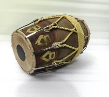 Premium Handmade Nuts & Bolt Rope Dholak/Dholki – Traditional Musical Instrument